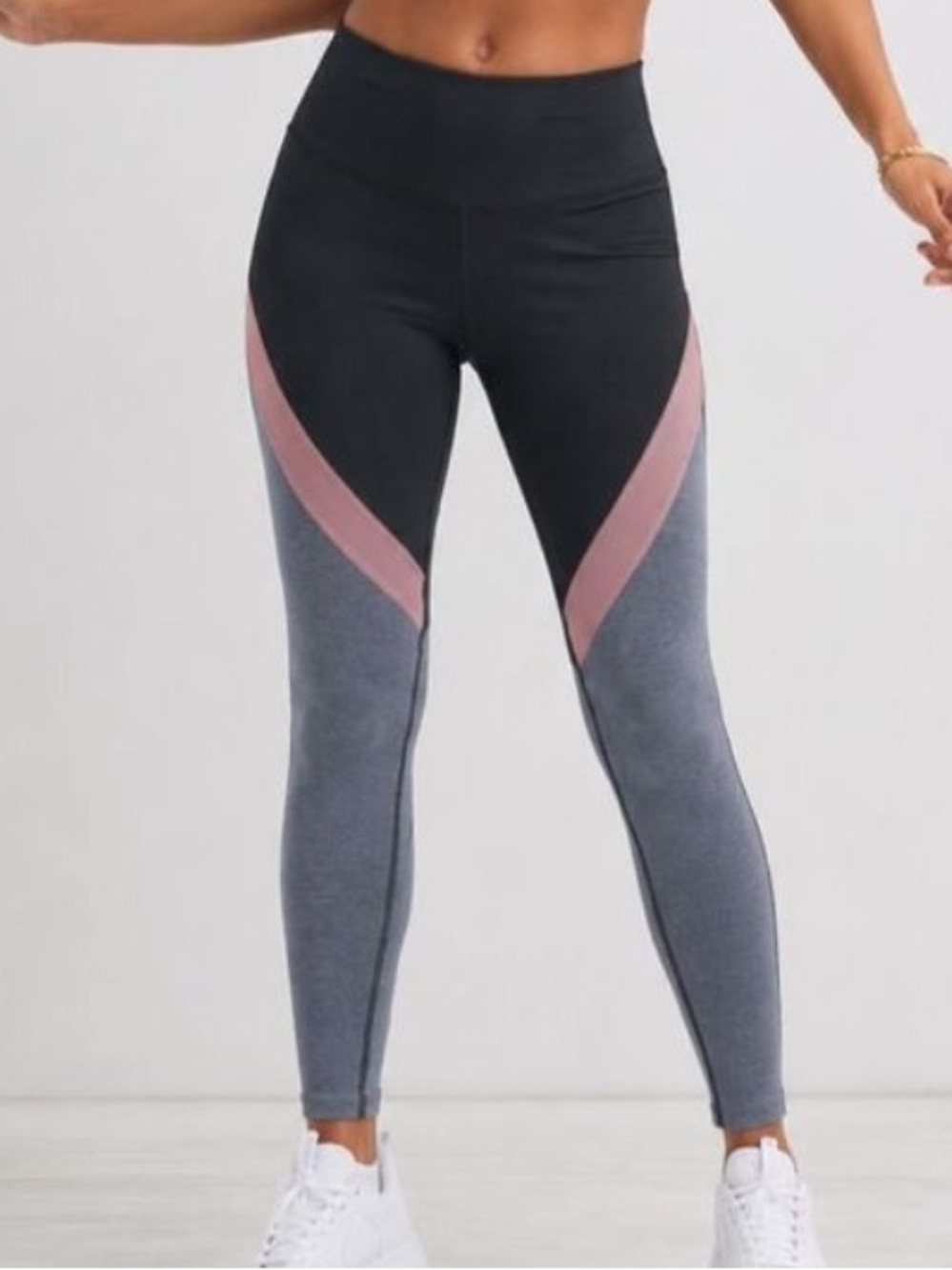 Old Navy Active Colorblock Leggings Small High Rise Workout Gym Yoga Pants